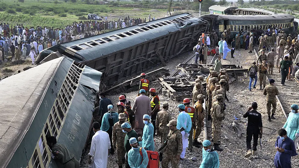 At Least 30 Killed And 90 Injured After Train Derails In Pakistan