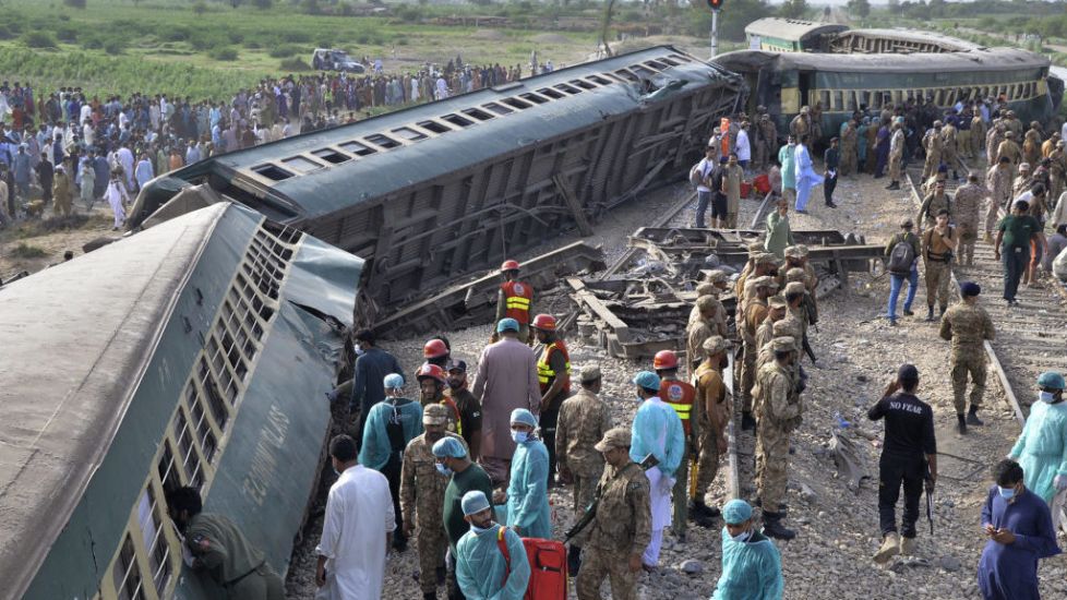 At Least 30 Killed And 90 Injured After Train Derails In Pakistan