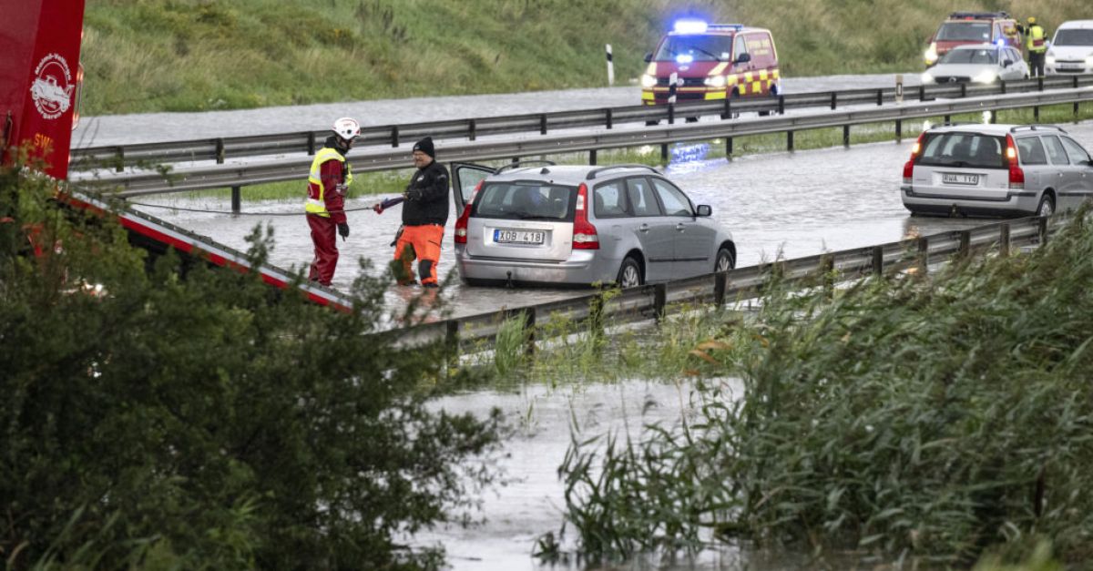 Stormy weather across northern Europe delays ferry services and flights