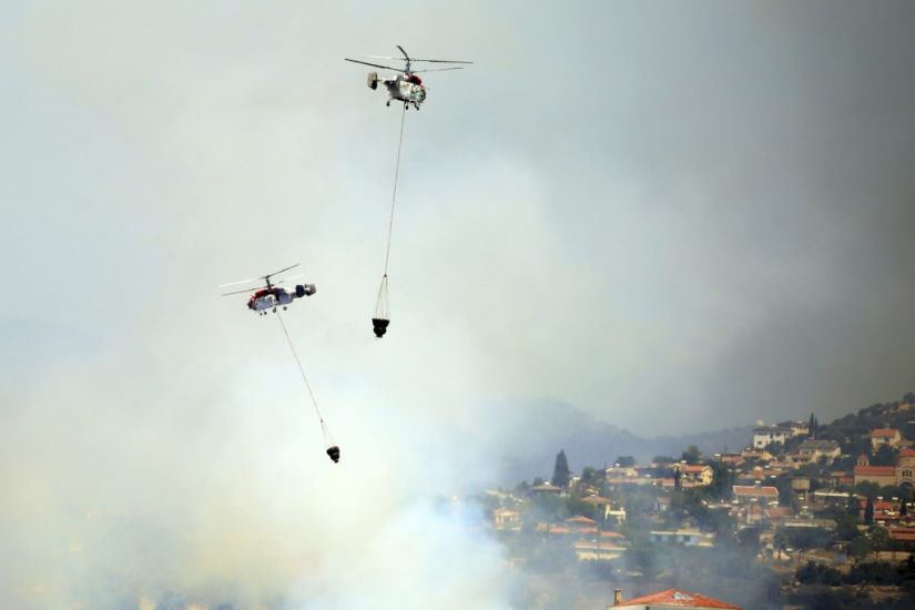 Multinational Force Fights Stubborn Wildfire In Cyprus