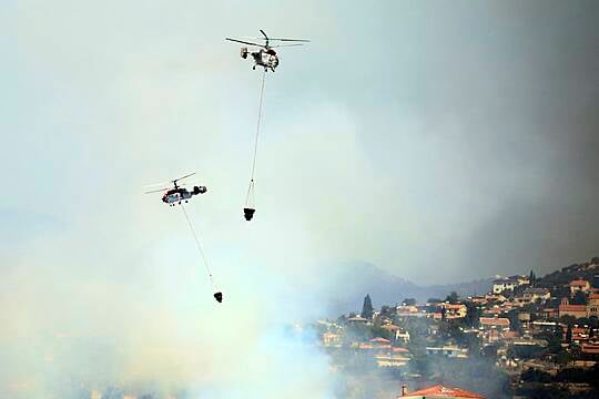 Multinational Force Fights Stubborn Wildfire In Cyprus