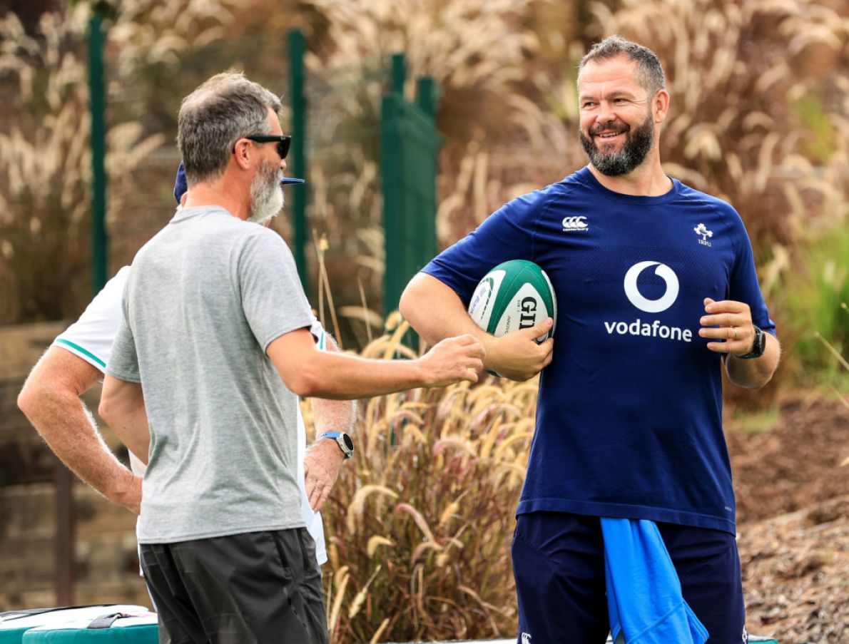 Andy Farrell With Roy Keane. Photo: Dan Sheridan/Inpho