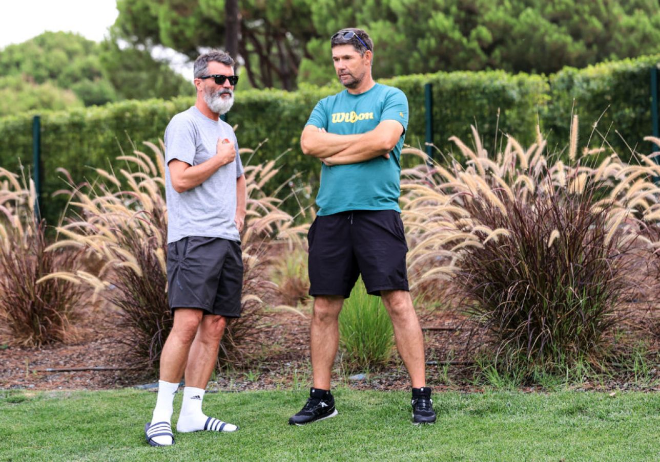 Roy Keane And Padraig Harrington Attend Training. Photo: Dan Sheridan/Inpho