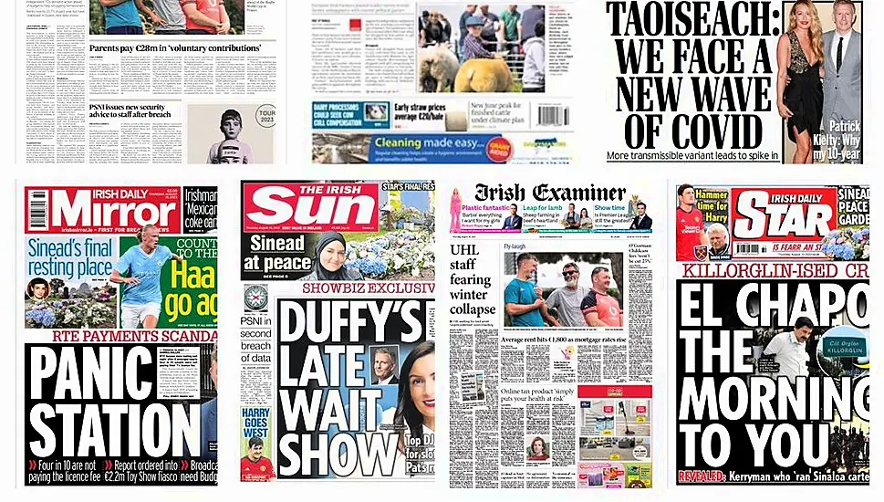 What The Papers Say: Thursday's Front Pages