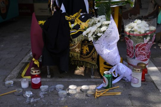 Funeral Held For Football Fan Killed In Athens Attack