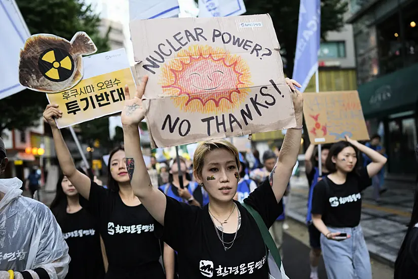 Rally In Seoul Against Japanese Plans To Release Nuclear Wastewater Into Sea