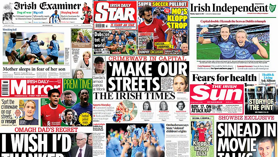 What The Papers Say: Monday's Front Pages