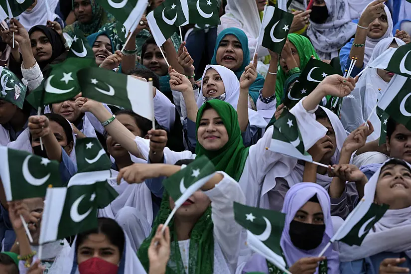 Pakistan's Caretaker Premier Sworn In As People Celebrate Independence Day