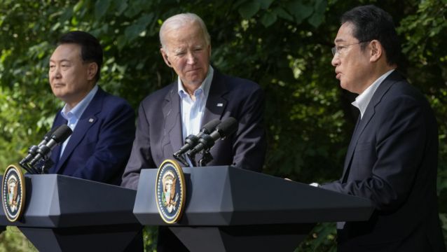 Us, Japan And South Korea Agree To Expand Security Ties At Historic Summit