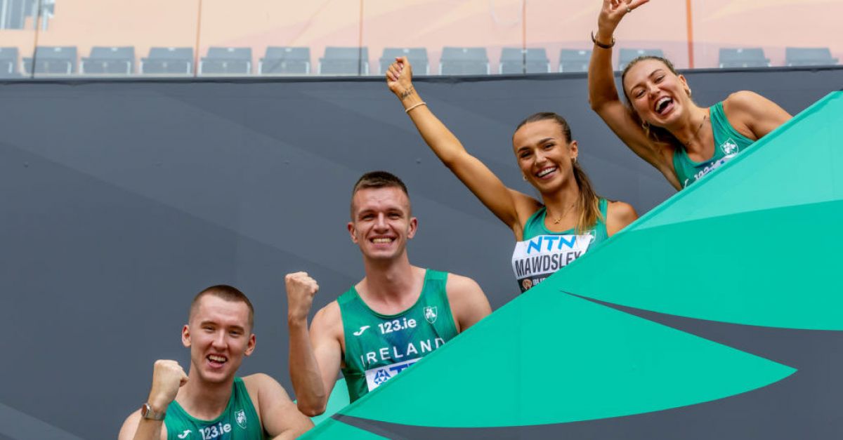 Сборная Ирландии по смешанной эстафете 4х400 м вышла в финал чемпионата мира.
