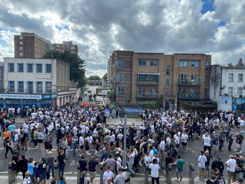 Tottenham Fans Stage Protest Over Ticket Price Increases Ahead Of Man Utd Match