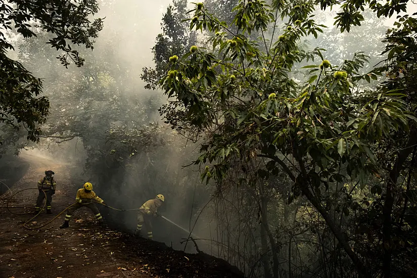 Cooler Weather Overnight Helps Firefighters Battling Tenerife Wildfire