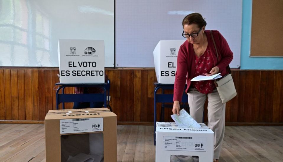 Ecuador Votes For President In Election Marred By Candidate's Murder