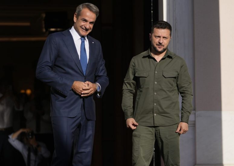 Ukraine Leader Zelensky Visits Athens To Attend Meeting Of Balkan Leaders