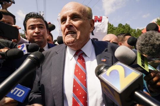 Giuliani Turns Himself In On Georgia 2020 Election Charges