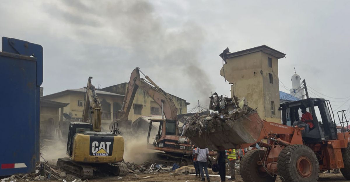 Two dead and many feared trapped as building collapses in Nigeria’s capital