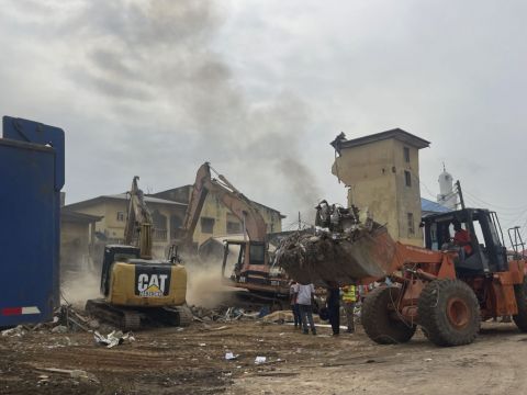 Two Dead And Many Feared Trapped As Building Collapses In Nigeria’s Capital