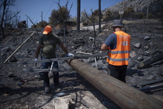 Greek Officials Arrest Two For Arson As Wildfires Continue To Burn