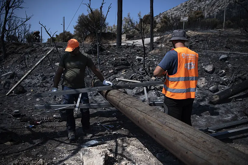 Greek Officials Arrest Two For Arson As Wildfires Continue To Burn