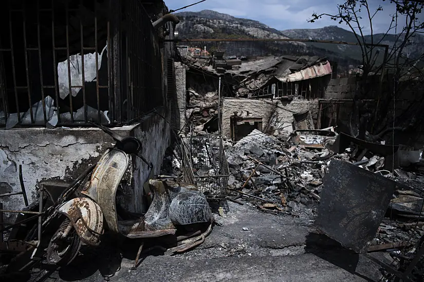 Greece Reinforces Firefighters As Massive Wildfire Shows No Sign Of Abating