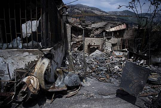 Greece Reinforces Firefighters As Massive Wildfire Shows No Sign Of Abating