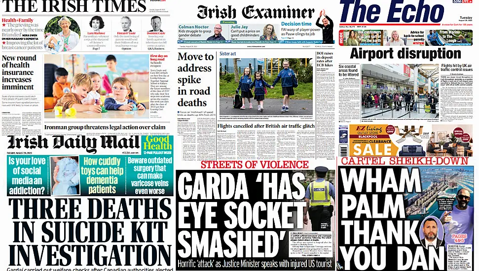 What The Papers Say: Tuesday's Front Pages