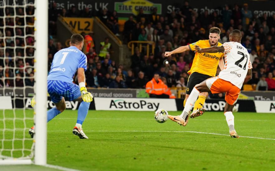Matt Doherty At The Double As Wolves East Past Blackpool