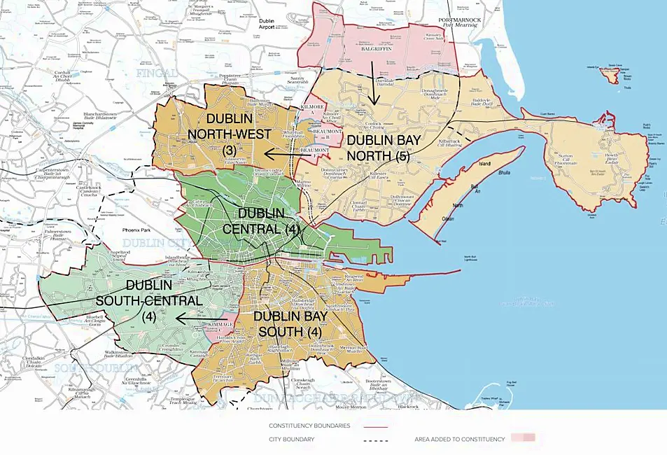 Ireland S New Electoral Map See How Your Area Is Affected After Constituency Review 