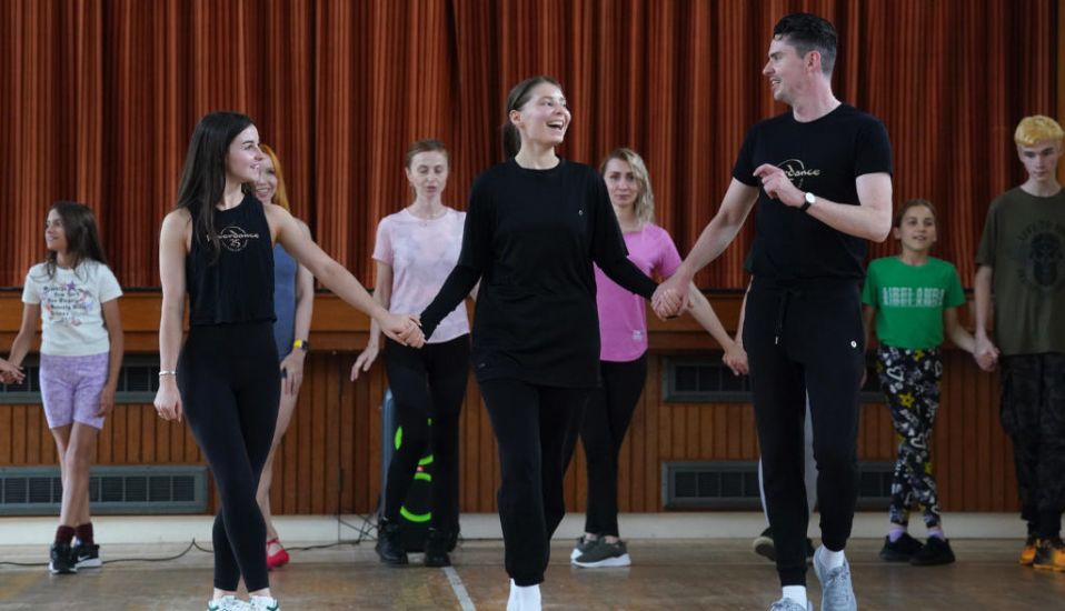 Riverdance Stars Pass On Tips To Budding Irish Dancers From Ukraine