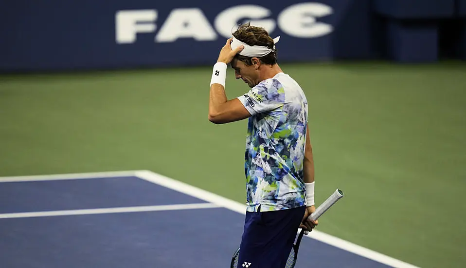 Casper Ruud And Stefanos Tsitsipas Crash Out Of Us Open