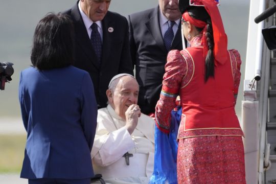 Pope Francis Arrives In Mongolia Amid Strained Relations With Russia And China