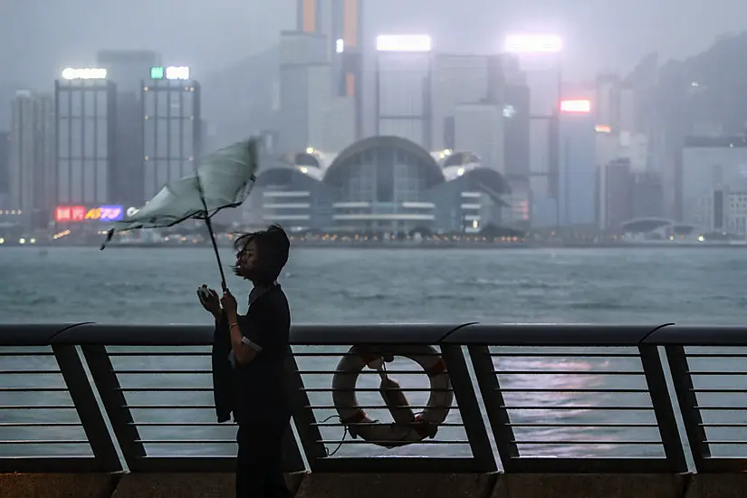 Hong Kong And Other Parts Of China Grind To Near Halt As Typhoon Passes