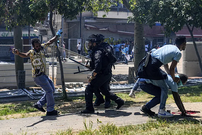 Dozens Injured In A Protest By Asylum-Seekers Outside Eritrean Embassy In Israel