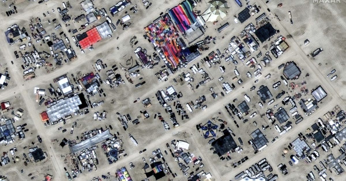 Death investigated at Burning Man festival as revellers stranded by floods