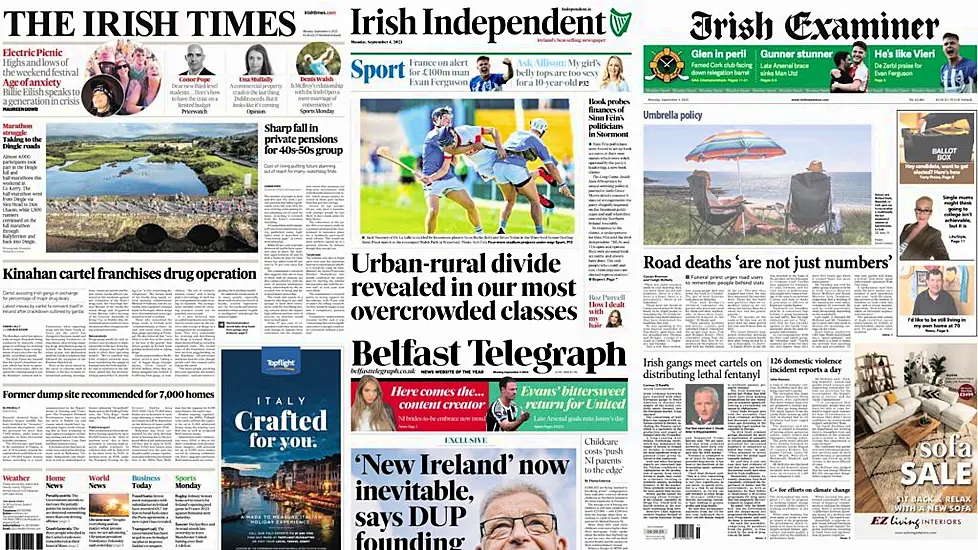 What The Papers Say: Monday's Front Pages