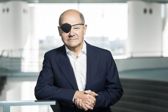 German Leader Tweets Picture Of Himself With Eye Patch After Jogging Accident