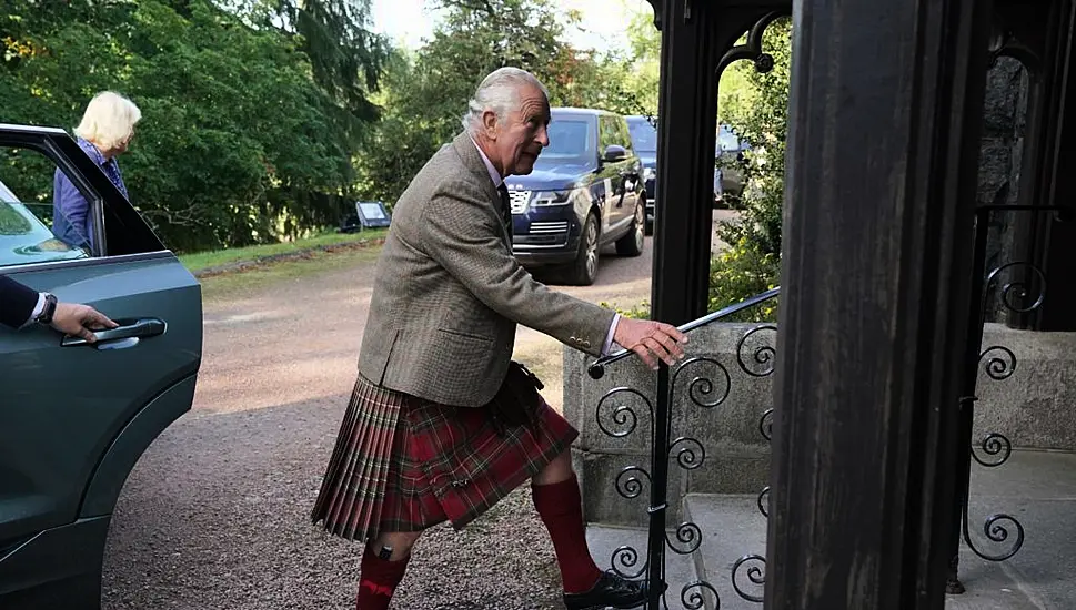 Charles And Camilla Attend Church To Remember Britain's Queen Elizabeth Ii