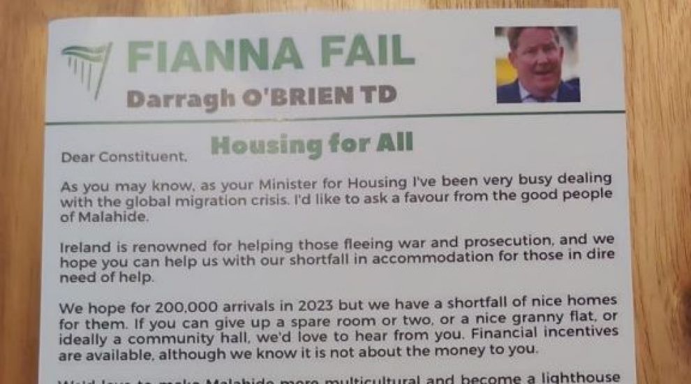 Fake Political Leaflets About Asylum Seekers Sent To Dublin Homes
