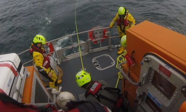 Five people rescued after boat engine fails two miles off coast of
