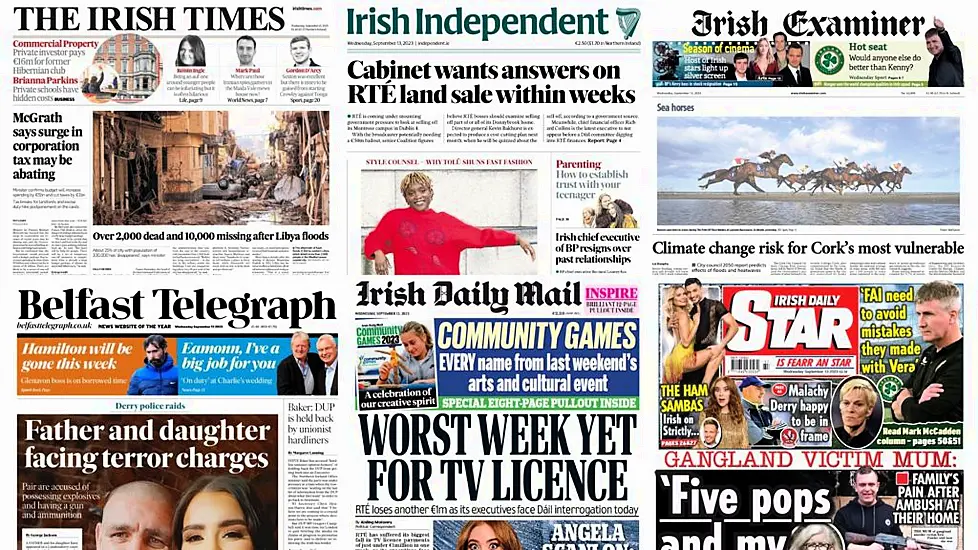 What The Papers Say: Wednesday's Front Pages