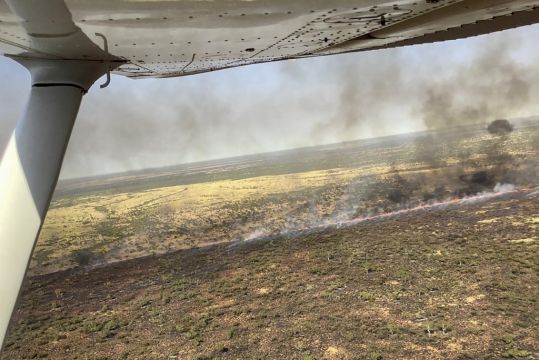 Australian Authorities Working To Protect Outback Town Against Huge Wildfire
