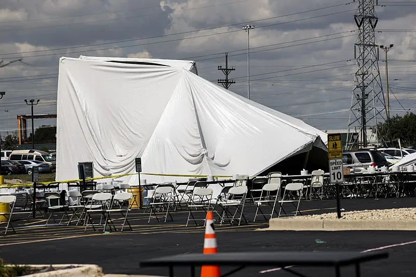 26 Injured As Tent Collapses In Chicago