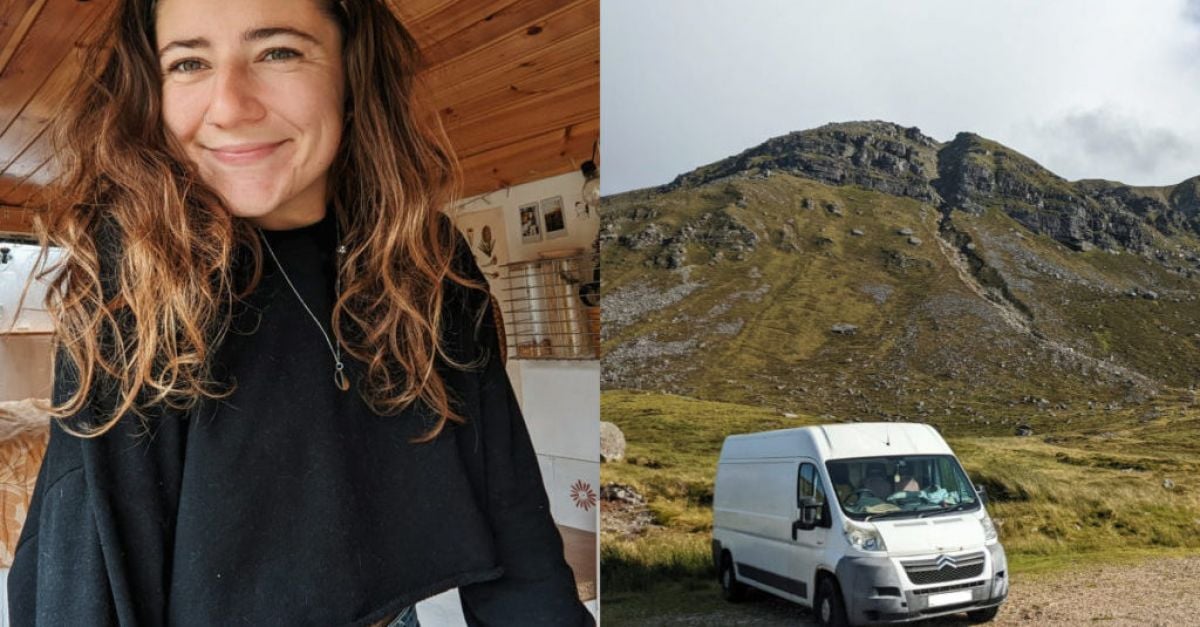 La créatrice qui ne paie que 250 euros par mois et vit dans une camionnette affirme qu’elle « ne la changerait pour rien au monde ».