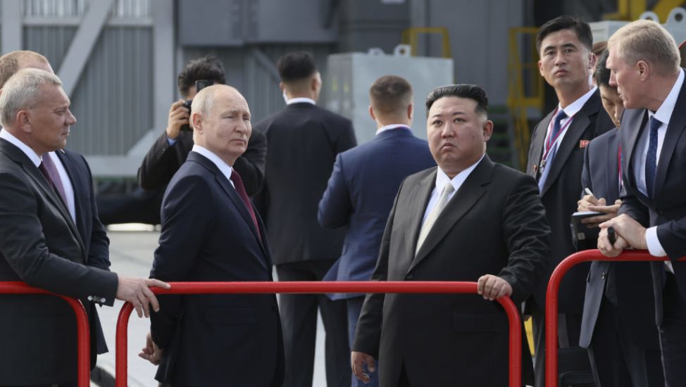 Kim Jong Un Stops To See Fighter Jet Factory In Russia With Vladimir Putin
