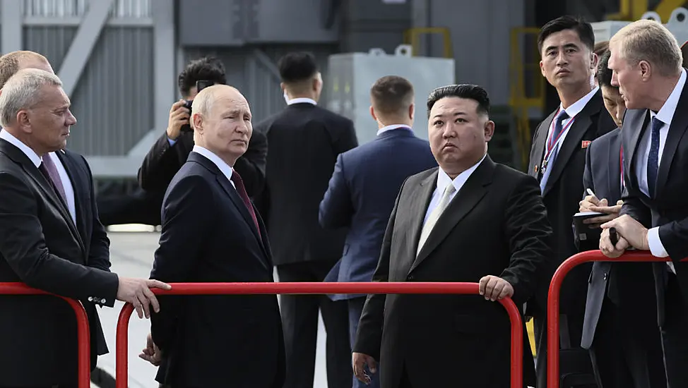 Kim Jong Un Stops To See Fighter Jet Factory In Russia With Vladimir Putin