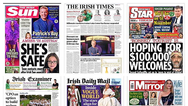 Carlow Nationalist — What the papers say: Friday's front pages - Vimarsana News