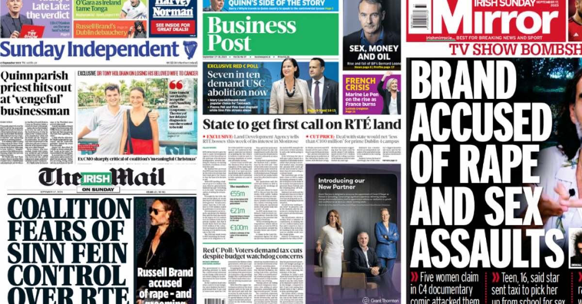 What the papers say: Sunday’s front pages