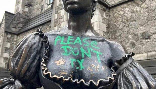 Molly Malone Statue Vandalised For Third Time In Two Months