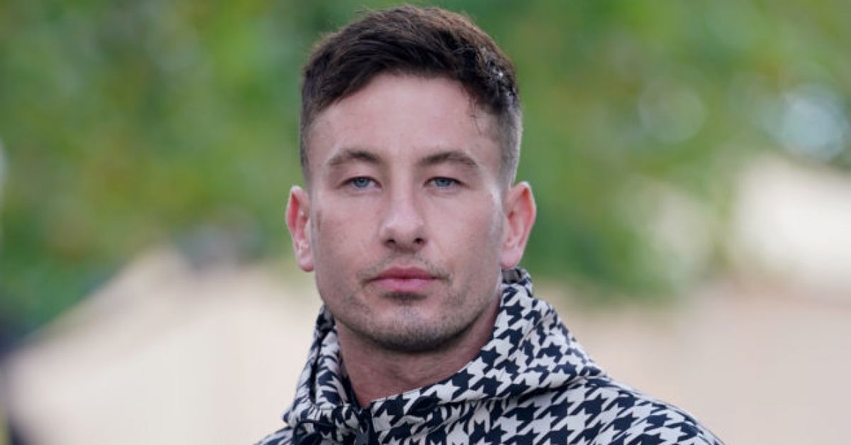 Barry Keoghan appears in head-to-toe houndstooth for Burberry’s fashion show