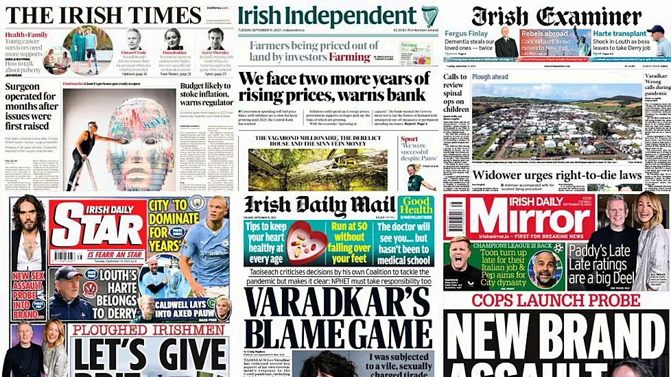 What The Papers Say: Tuesday's Front Pages